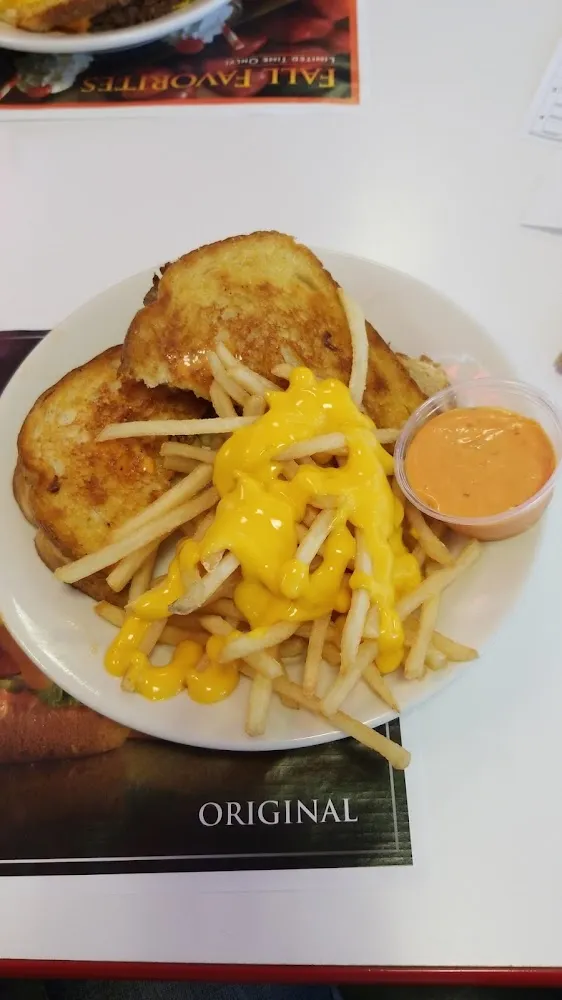 Frisco Melt with Cheese Fries